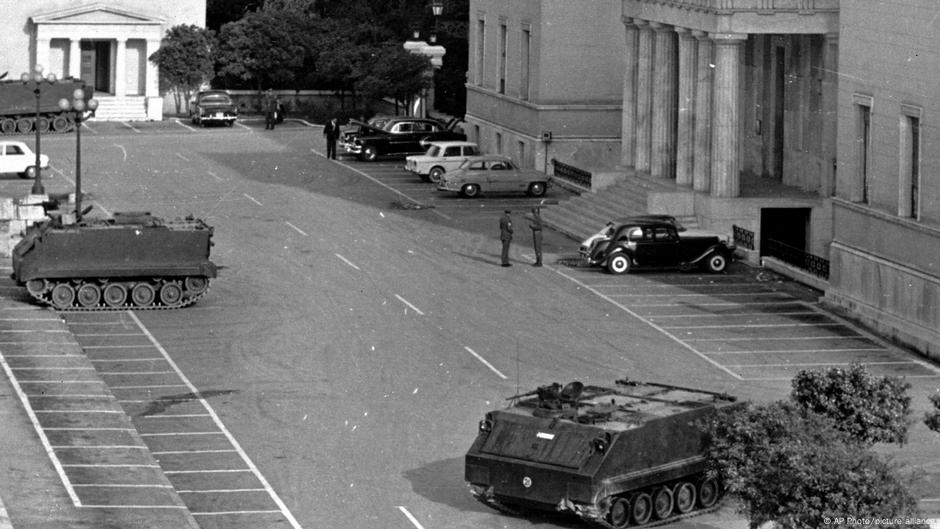 Parlament u Atini, 22. aprila 1967. dva dana posle vojnog puča.