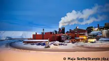 ARCHIV - 17.12.2009, Schweden, Kiruna: Ansicht des schwedischen Bergbauunternehmens LKAB im Industriegebiet. Im hohen Norden Schwedens sind bedeutende Vorkommen an seltenen Erden entdeckt worden. Wie der schwedische Bergbaukonzern LKAB am 12. Januar 2023 mitteilte, wurden in der Nähe von Kiruna über eine Million Tonnen an Seltenerdoxiden gefunden. Foto: Maja Suslin/Scanpix Sweden/epa/dpa +++ dpa-Bildfunk +++