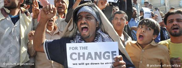 NO FLASH Jemen Proteste Demonstranten