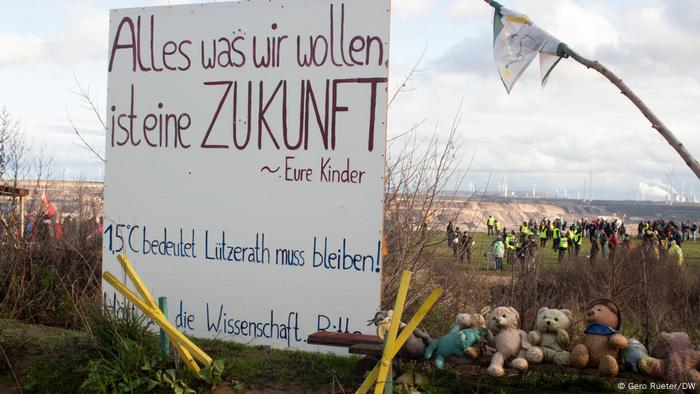 Deutschland | Protest am Braunkohletagebau bei Lützerath