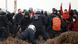 Policías y manifestantes se enfrentan en Lützerath. Policías y manifestantes se enfrentan en Lützerath.