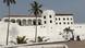 The front view of the Elmina Castle in Ghana