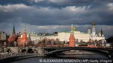 Moscow's Kremlin and the Moskva River are pictured on February 17, 2019. (Photo by Alexander NEMENOV / AFP) (Photo credit should read ALEXANDER NEMENOV/AFP via Getty Images)