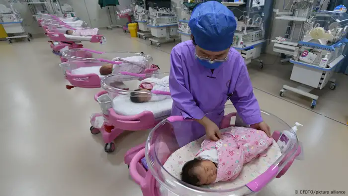 安徽阜阳一家妇幼医院的新生儿