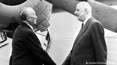 Конрад Аденауер и Шарл де Гол