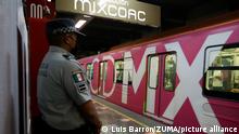 January 15, 2023, Mexico City, Mexico: Elements of the National Guard in surveillance operations on Line 12 of the Mexico City Subway. on January 15, 2023 in Mexico City, Mexico (Credit Image: Â© Luis Barron/eyepix via ZUMA Press Wire