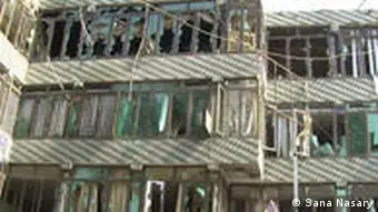 zerstörtes Gebäude eines früheren Selbstmordanschlags Afghanistan Sicherheit, Jalalabad, Menschenrechte 21.2.11