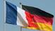 France and Germany flags blowing in the wind France and Germany flags blowing in the wind