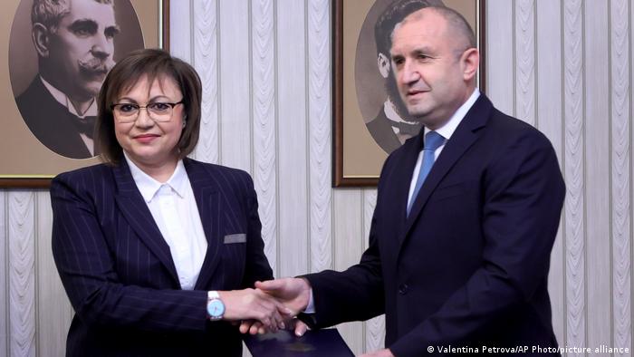 Bulgarien Sofia | Regierungsbildung | Kornelia Ninowa, BSP & Rumen Radev, Präsident