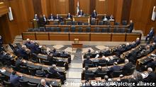 BEIRUT, LEBANON - JANUARY 19: Lebanese parliament holds the 11th session to elect the 14th president in Beirut, Lebanon on January 19, 2023. 111 MPs out of 128 attended the session. Hussam Shbaro / Anadolu Agency