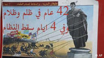 Libyen Anti Regime Plakat Bengasi