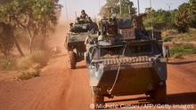 14.11.2019
Two Armoured Personnel Carriers (APC) of the French Army patrol a rural area during the Bourgou IV operation in northern Burkina Faso on November 14, 2019. - This is the first time that the French Army, the national armies and the multinational force of the G5 Sahel (Mali, Burkina Faso, Niger, Mauritania and Chad) have officially worked together in the field.
The mission of the 1,400 soldiers of this Bourgou IV operation (including 600 of the 4,500 French soldiers of the Barkhane force): to restore authority in a remote area where no army has set foot in more than a year, leaving the field open to jihadists. (Photo by MICHELE CATTANI / AFP) (Photo by MICHELE CATTANI/AFP via Getty Images)