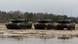 Three German-made Leopard 2 tanks Three German-made Leopard 2 tanks