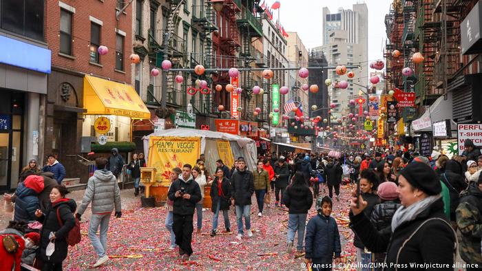 Los festejos por el Año Nuevo Lunar en Nueva York tienen lugar en Chinatown, Manhattan.