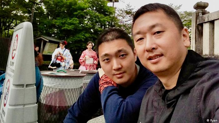 來自台灣的Ryan（左）與中國大陸的Righ已經在一起6年，兩人也已經到美國拉斯維加斯結婚。兩人期盼台灣跨國同婚可以早日補上台陸伴侶這最後一塊拼圖。