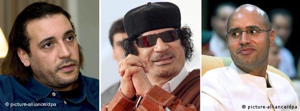Gaddafi und Söhne NO FLASH