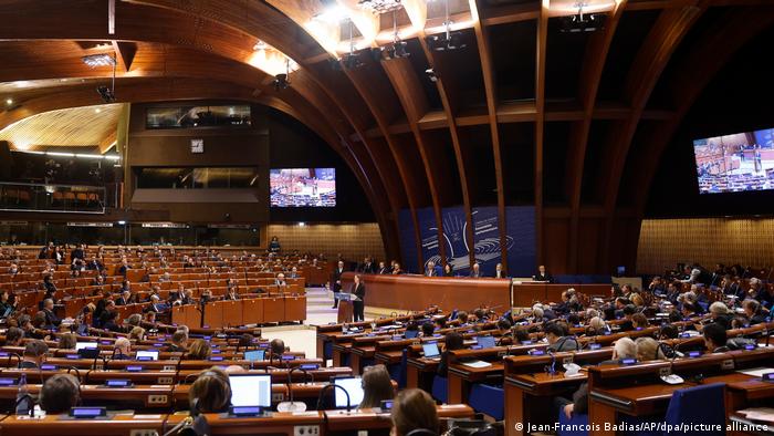 Salla plenare, Asambleja Parlamentare e Këshillit të Europës në Strasburg