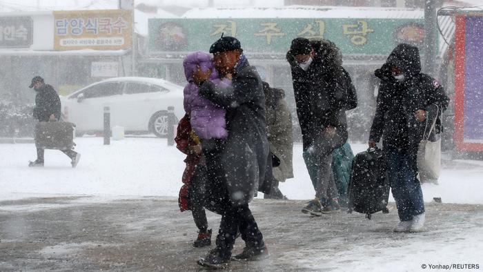 Südkorea | Schneefall in Gwangju