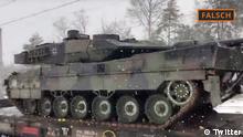 Sprawdzamy fakty: Te nagrania nie pokazują dostawy czołgów Leopard 2 do Ukrainy