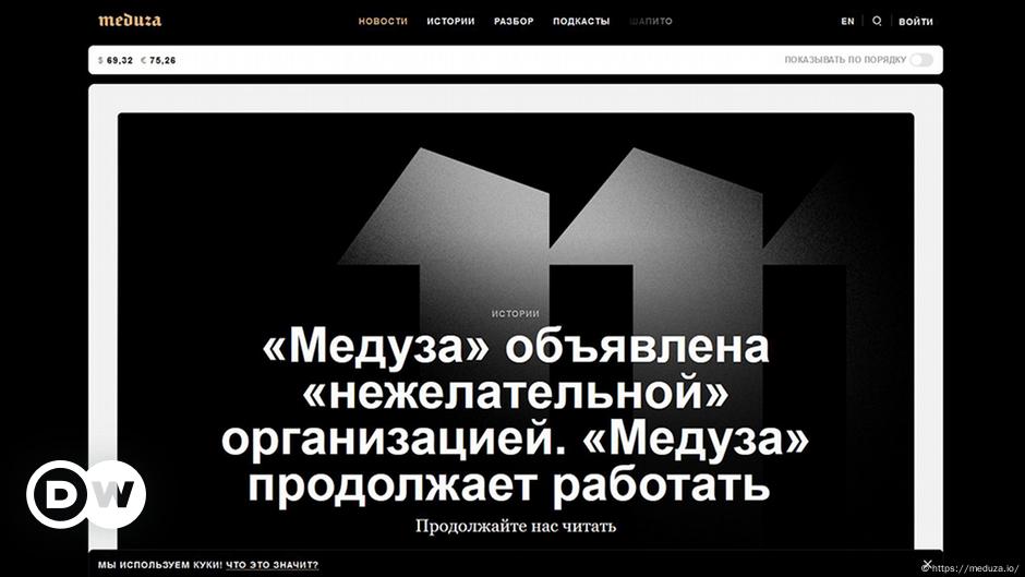 Russia Outlaws Meduza News Website – Dw – 01 26 2023