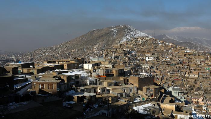 Blick über Kabul, Afghanistan. 