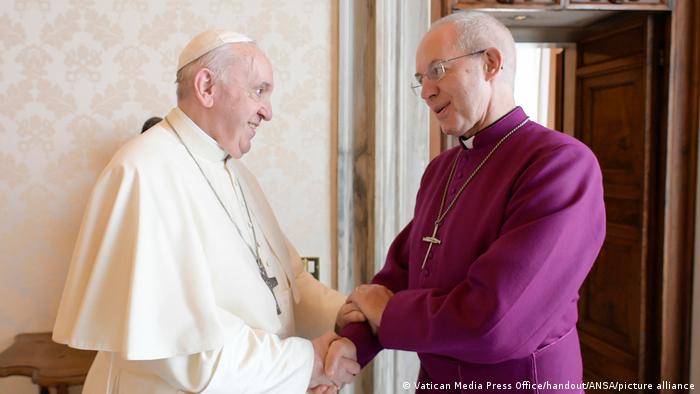 Vatikan | Papst Franziskus mit dem Anglikaner-Oberhaupt Justin Welby 