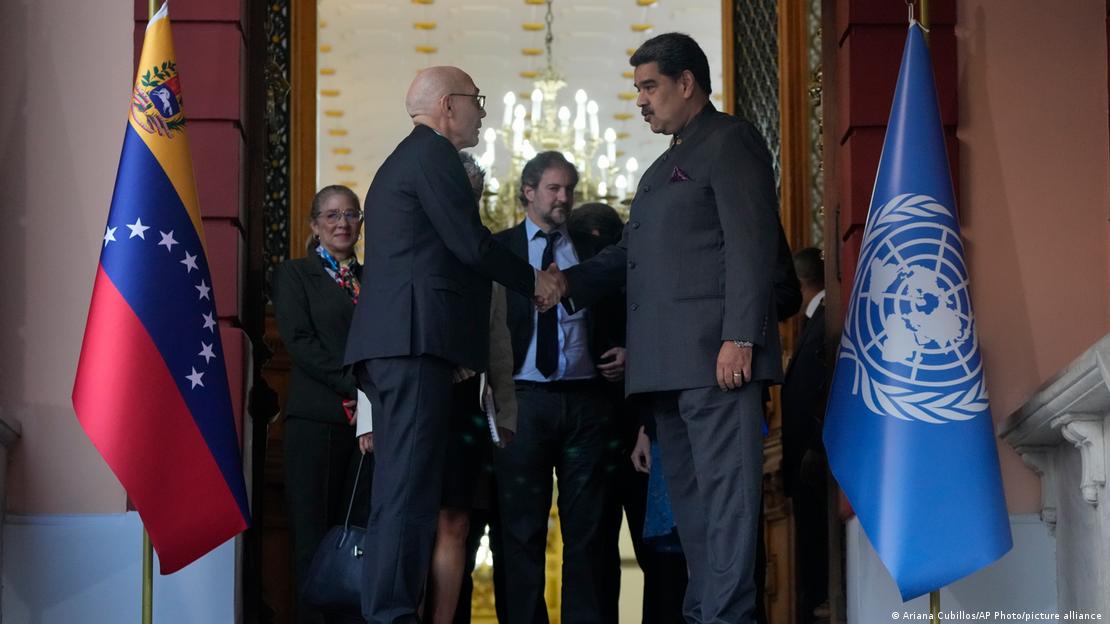 El alto comisionado de la ONU para Derechos Humanos, Volker Türk, se reunió con Maduro en Caracas (27.01.2023)