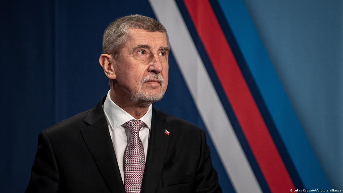 Former Czech PM Andrej Babis during a debate before the second round of the Czech presidential election, Prague, Czech Republic, January 27, 2023