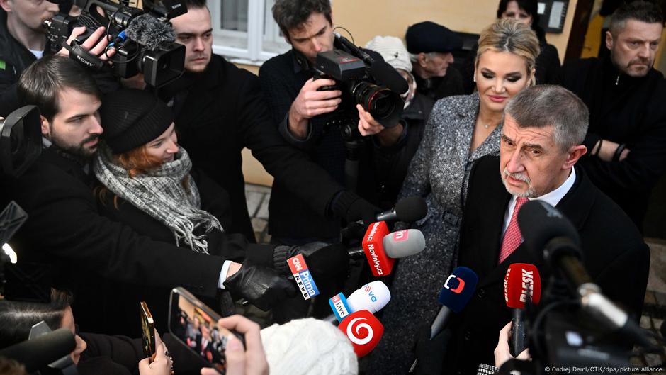 Andreaj Babiš i surpuga Monika, 27.01.2023.