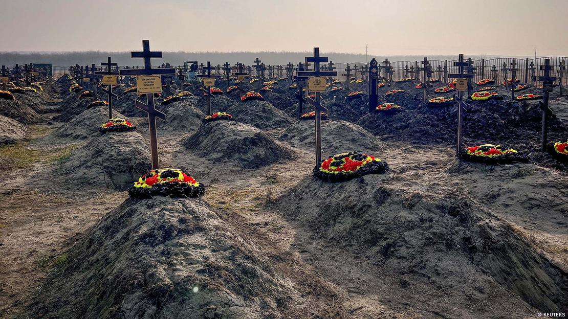 Groblje pripadnika skupine Wagner u blizini Bakinskaje u Krasnodarskoj regiji