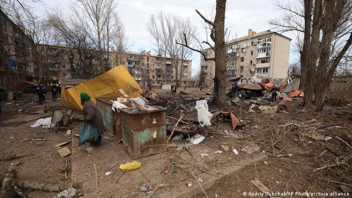 Zerstörung in Kostjantyniwka nach dem jüngsten russischen Raketenangriff