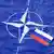 علم روسيا وشعار الناتو