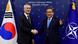 NATO chief Jens Stoltenberg with Korean Foreign Minister Park Jin NATO chief Jens Stoltenberg with Korean Foreign Minister Park Jin
