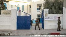 29.01.2023
TUNIS, TUNISIA - JANUARY 29: Security forces take measures outside polling station at a primary school during the second round of parliamentary elections on January 29, 2023, in Tunis, Tunisia. Yassine Gaidi / Anadolu Agency