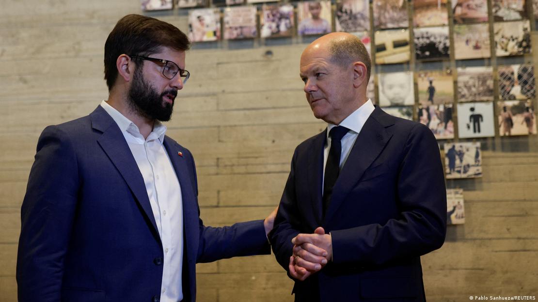 Gabriel Boric e Olaf Scholz Gabriel Boric e Olaf Scholz