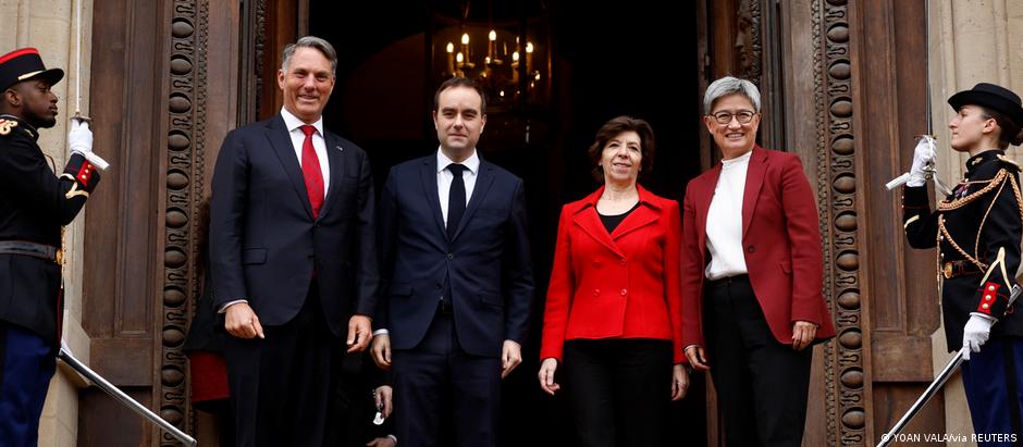 法國與澳大利亞外交部長和國防部長在巴黎會談，公布第二份2+2聯合聲明