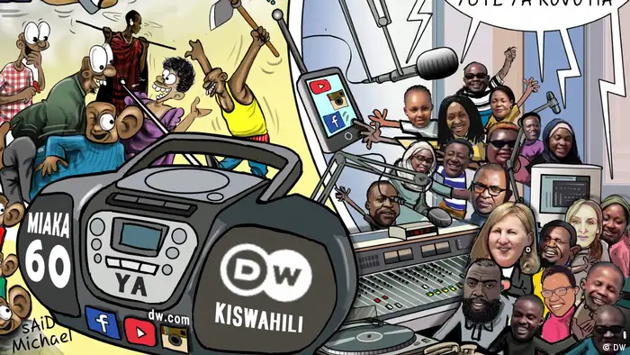 60 Jahre DW Kisuaheli Kiswahili Comic