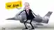 Карикатура - карикатурный президент США Джо Байден закрывает собой истребитель F-16 и говорит: "Не дам!"
