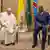 Le Pape François et le président congolais Félix Tshisekedi.