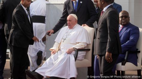 Le pape François en visite à Kinshasa en RDC, le 31 janvier 2023 Le pape François en visite à Kinshasa en RDC, le 31 janvier 2023