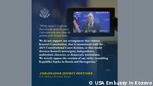 Ambasadori i SHBA-së në Kosovë Jeff Hovenier organizoi takim në ambasadë lidhur me Asociacionin e Komunave serbe.
