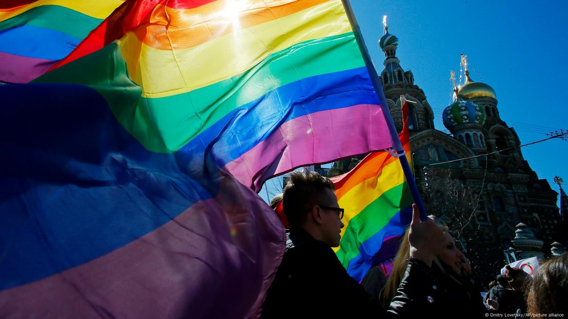 Protesto de ativistas gays na Rússia em 2013