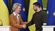European Commission President Ursula von der Leyen shakes hands with Ukrainian President Volodymyr Zelenskyy on February 2, Kyiv European Commission President Ursula von der Leyen shakes hands with Ukrainian President Volodymyr Zelenskyy on February 2, Kyiv