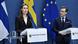 Finnish Prime Minister Sanna Marin (L) and Swedish Prime Minister Ulf Kristerrson (R) at a joint press conference in Stockholm Finnish Prime Minister Sanna Marin (L) and Swedish Prime Minister Ulf Kristerrson (R) at a joint press conference in Stockholm