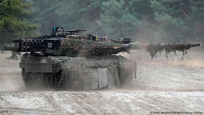 Un tanque Leopard 2A6.