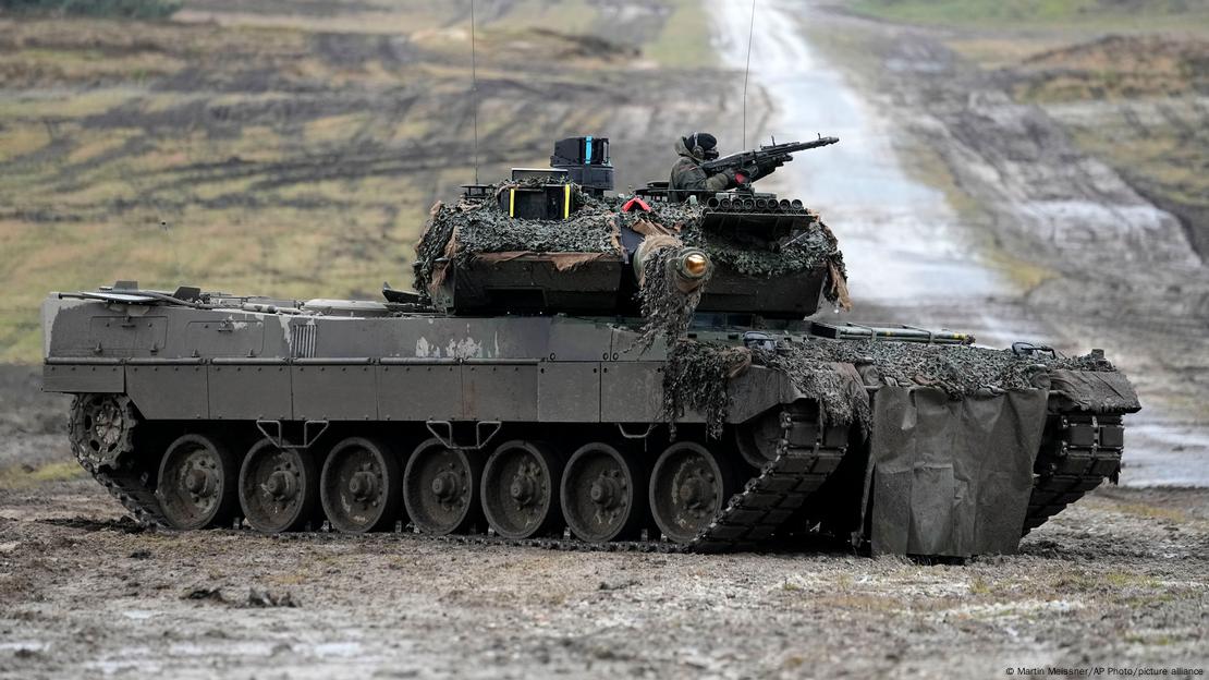A German Leopard 2 tank 