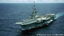 Brazilian aircraft carrier Sao Paulo is seen in this undated handout picture. Brazilian Navy/Handout via REUTERS/ATTENTION EDITORS - THIS IMAGE HAS BEEN SUPPLIED BY A THIRD PARTY. NO RESALES. NO ARCHIVES. MANDATORY CREDIT.
