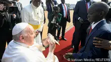 رحلة السلام..بابا الفاتيكان يصل إلى جنوب السودان