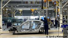 BMW-Automontagewerk in San Luis Potosí, wo BMW mehrere Millionen Dollar investieren wird, um die Produktionskapazität zu erweitern.
DW, Sandra Weiss, 3. Januar 2023