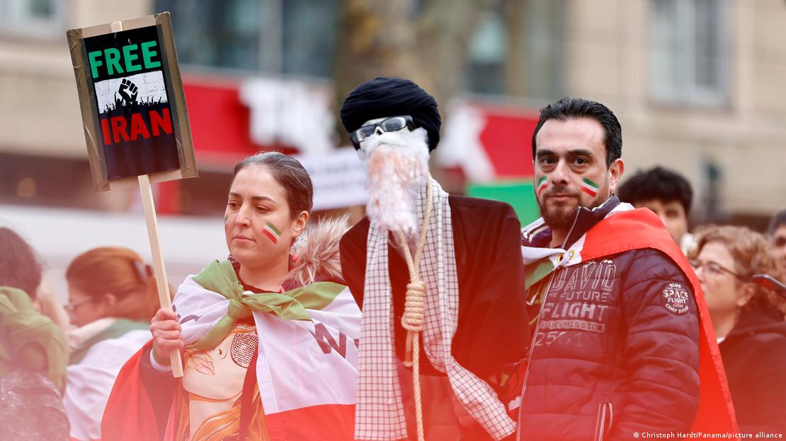 صحنه‌ای از تظاهرات روز شنبه (۴ فوریه) در کلن